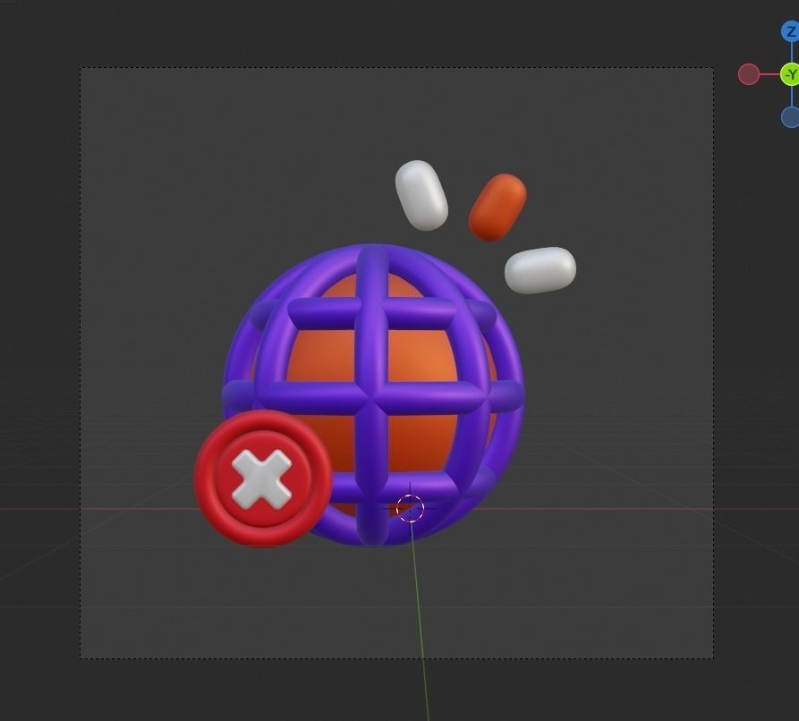 Empty State 3d Illustration  Icon Pack 3D model_53