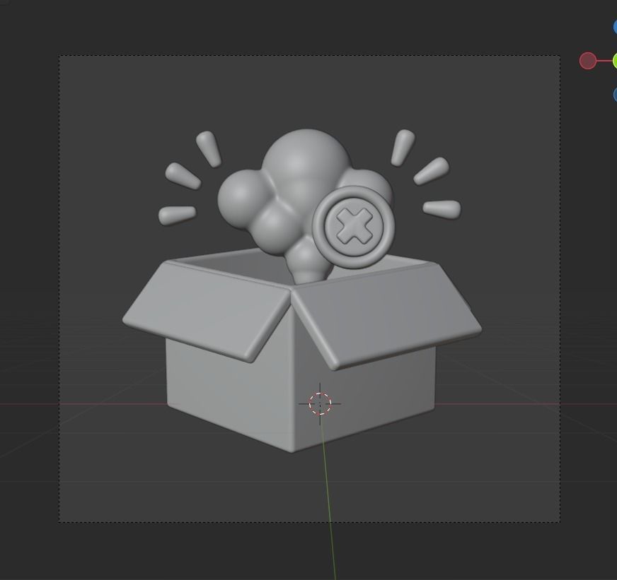 Empty State 3d Illustration  Icon Pack 3D model_28