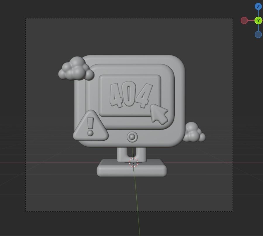 Empty State 3d Illustration  Icon Pack 3D model_15