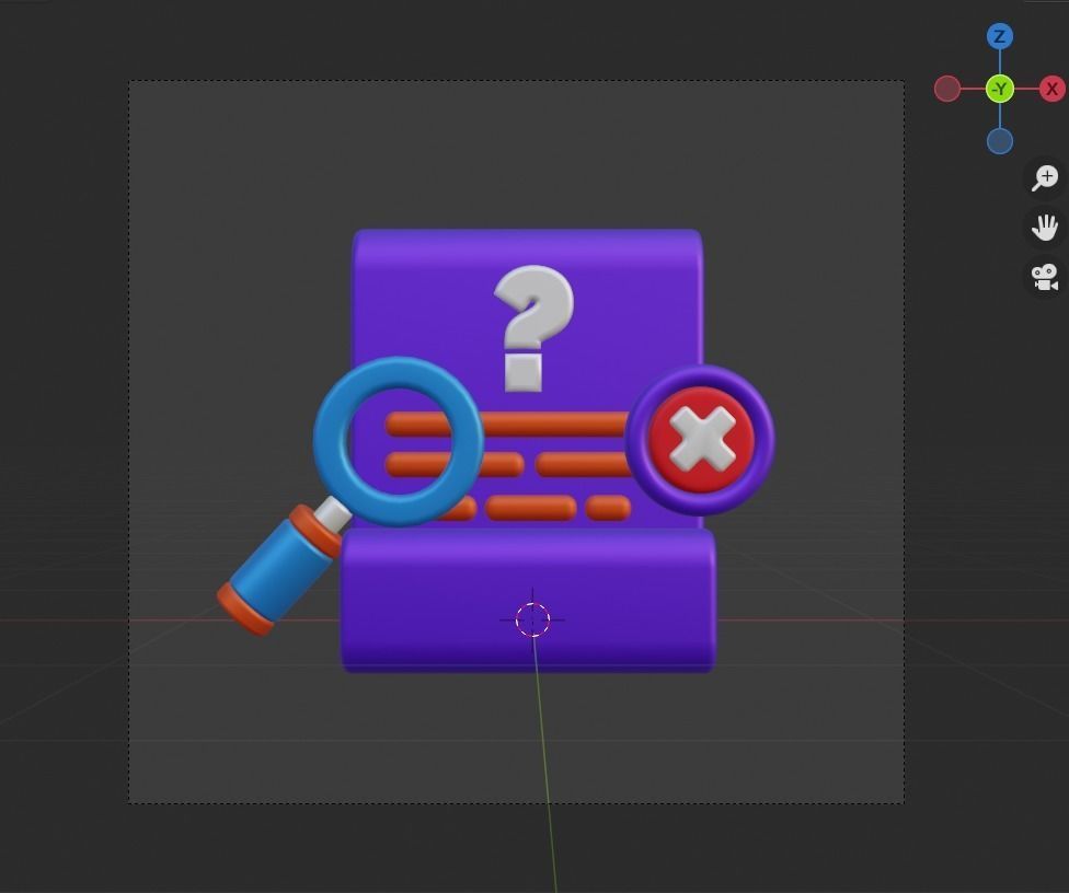 Empty State 3d Illustration  Icon Pack 3D model_70