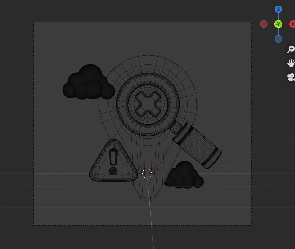 Empty State 3d Illustration  Icon Pack 3D model_29