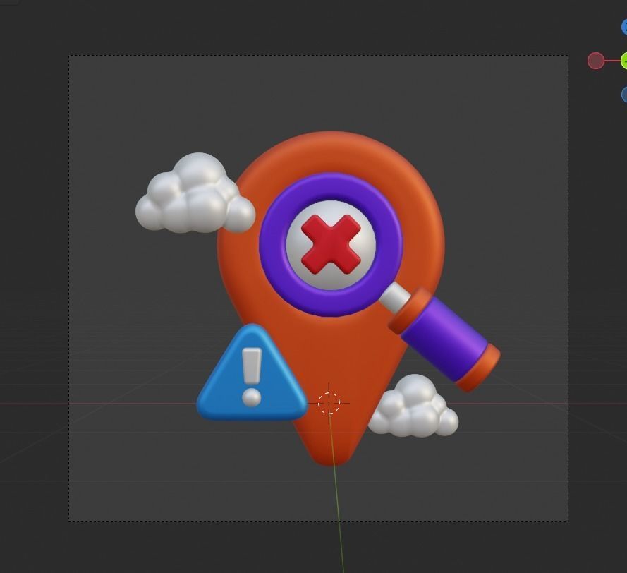 Empty State 3d Illustration  Icon Pack 3D model_30