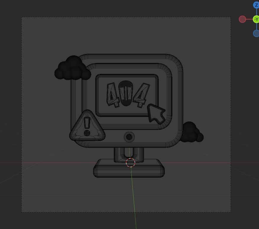 Empty State 3d Illustration  Icon Pack 3D model_16