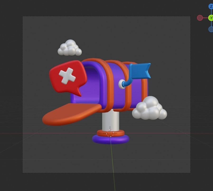 Empty State 3d Illustration  Icon Pack 3D model_46