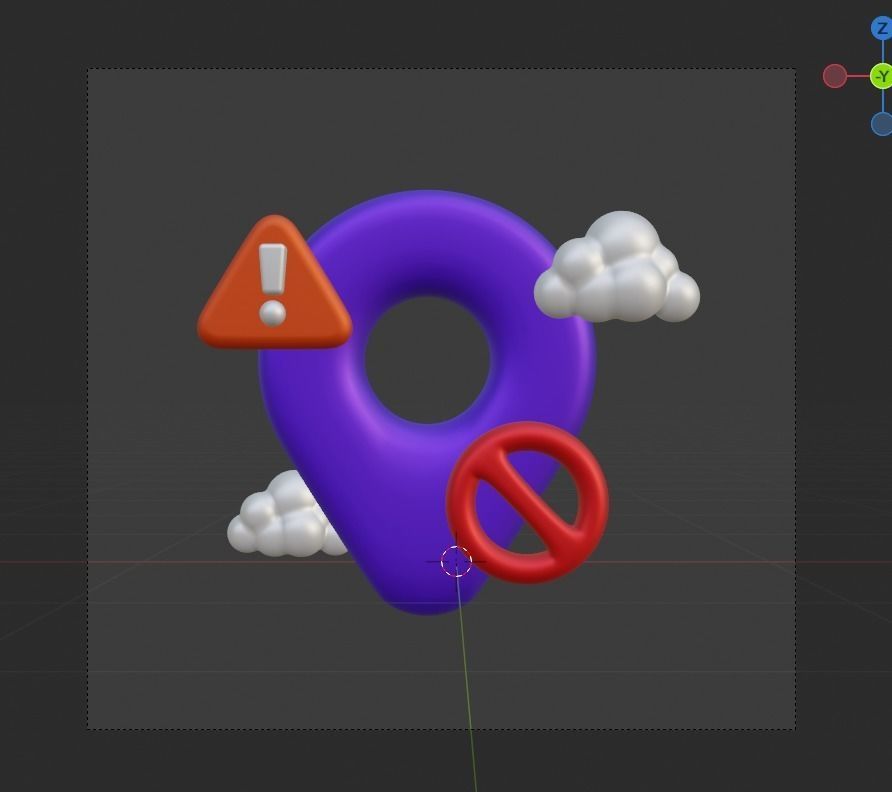 Empty State 3d Illustration  Icon Pack 3D model_32