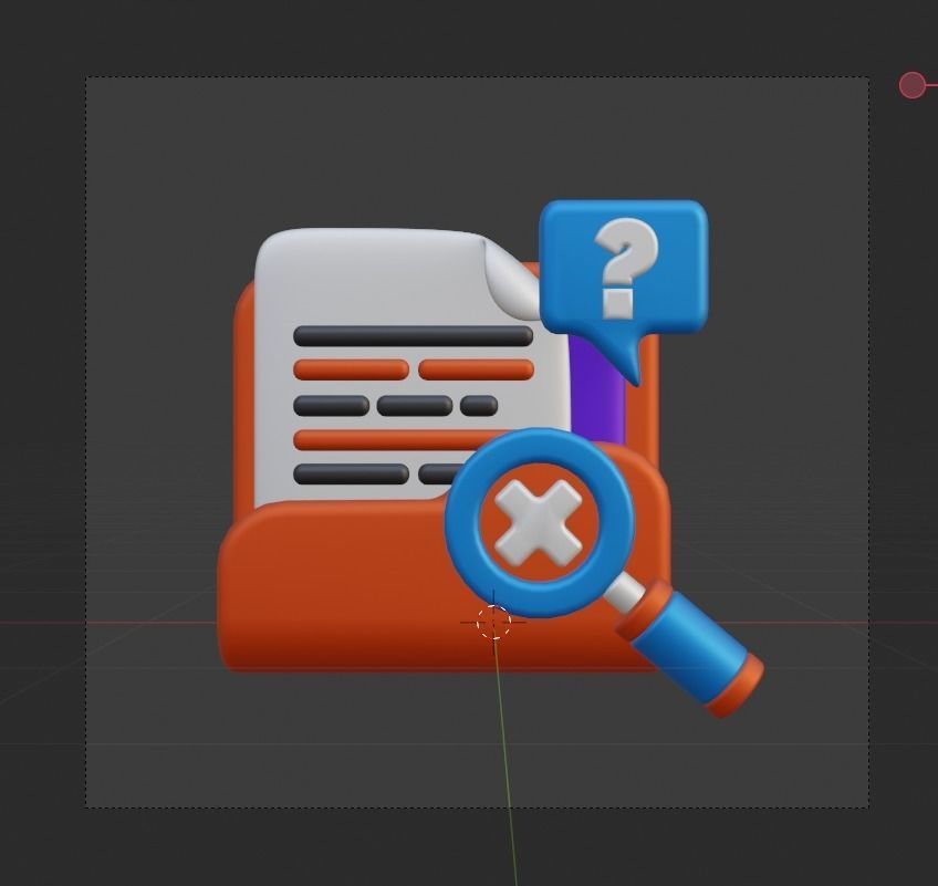 Empty State 3d Illustration  Icon Pack 3D model_26