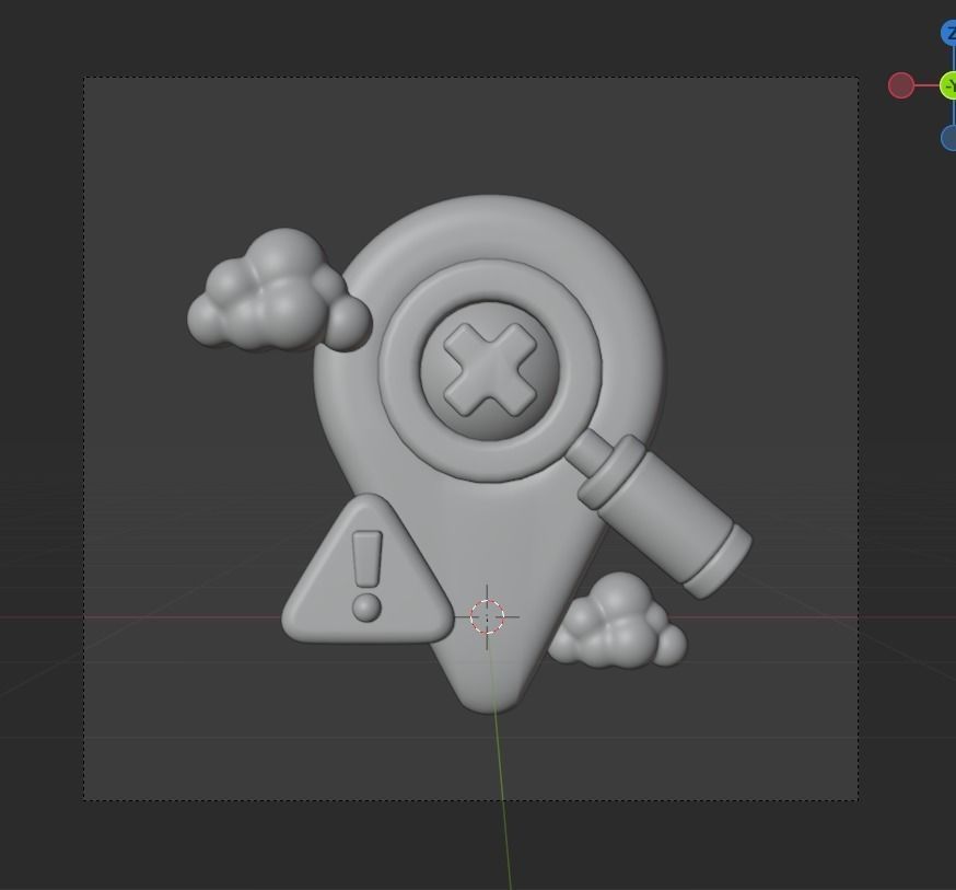 Empty State 3d Illustration  Icon Pack 3D model_27