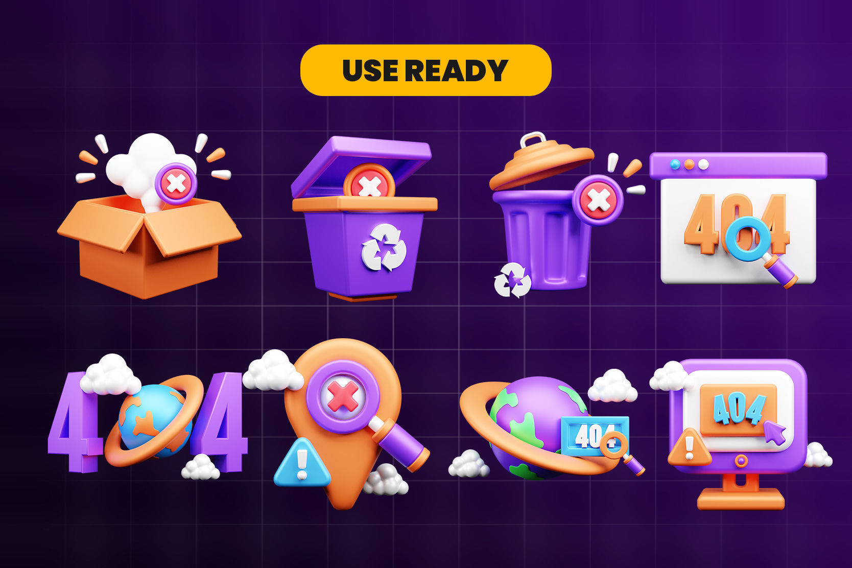 Empty State 3d Illustration  Icon Pack 3D model_2