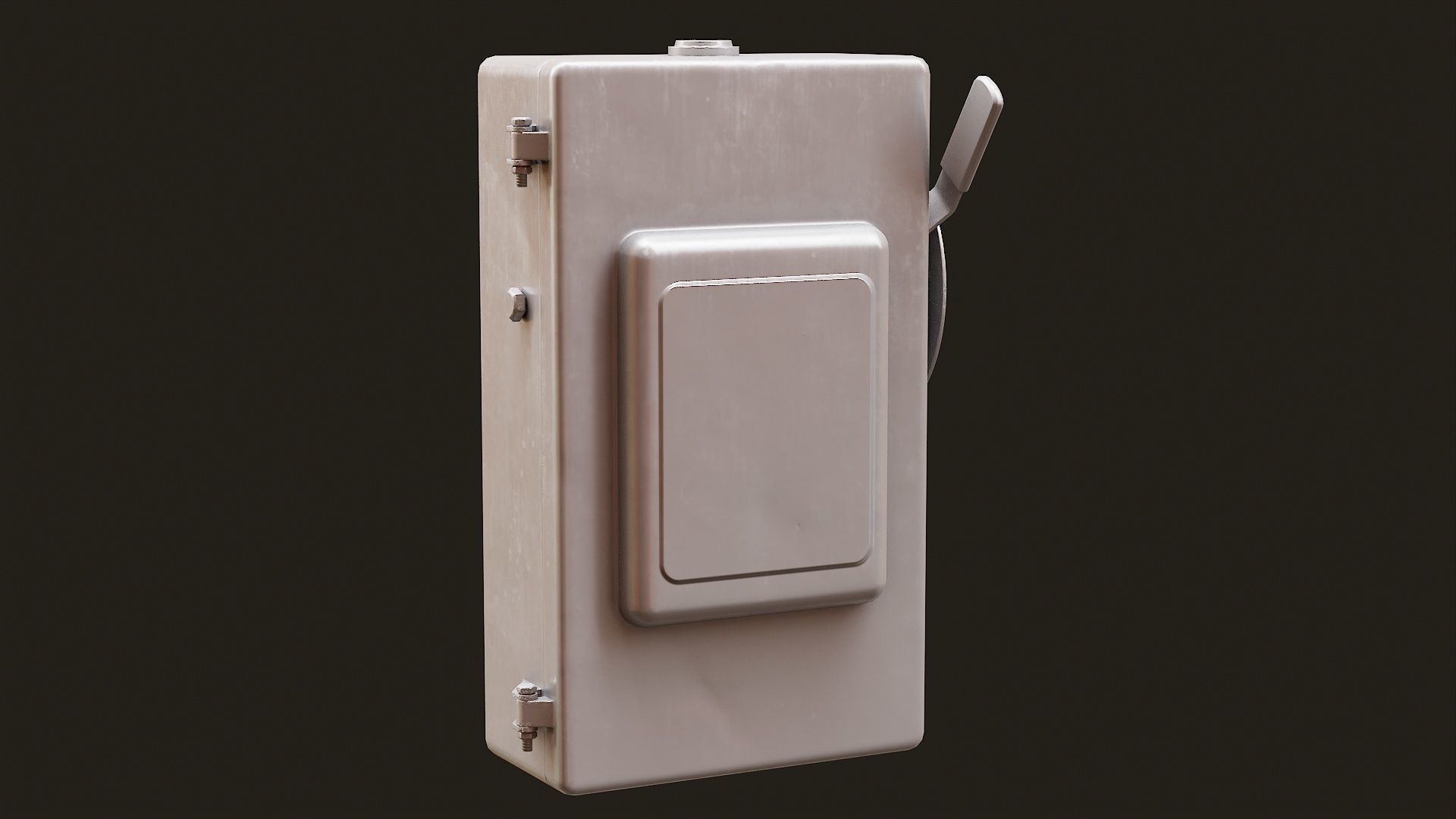 Low Poly PBR Fuse Box Low-poly 3D model_10