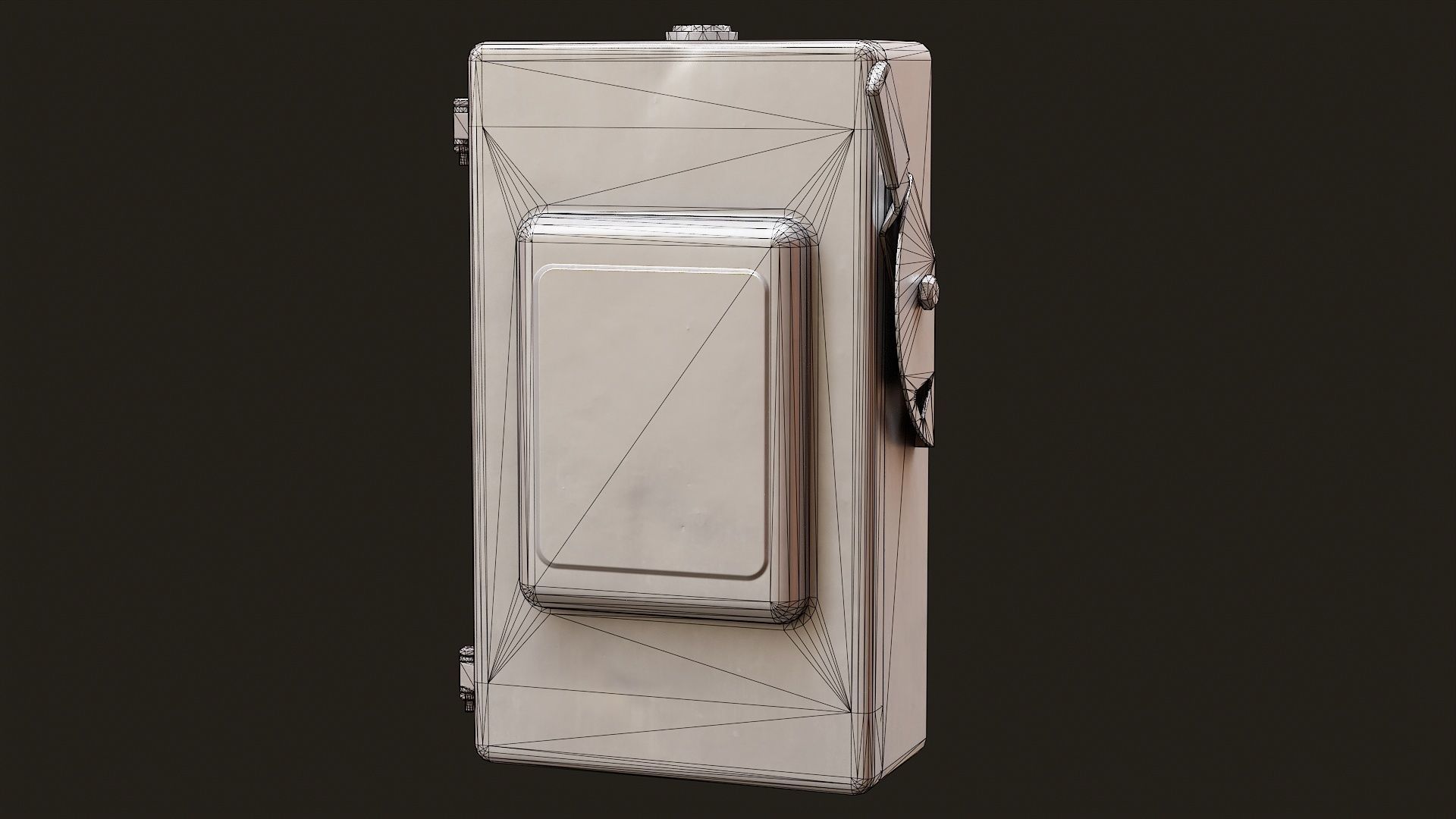 Low Poly PBR Fuse Box Low-poly 3D model_13