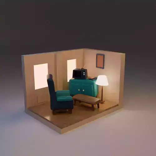 Living Room 3D Model