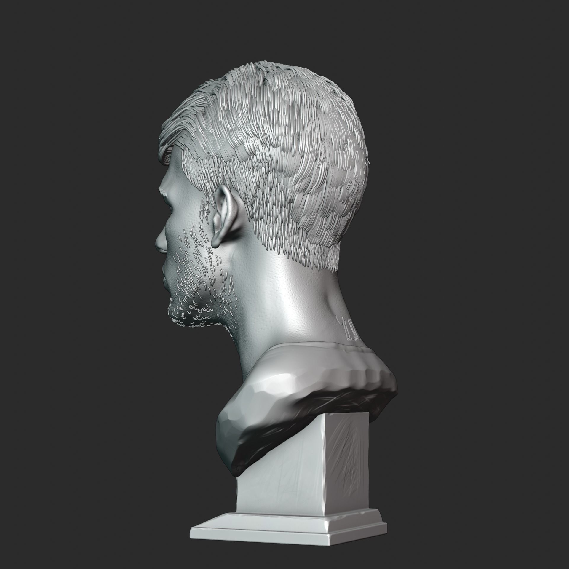 Carlos Alcaraz bust for 3D printing 3D print model_14