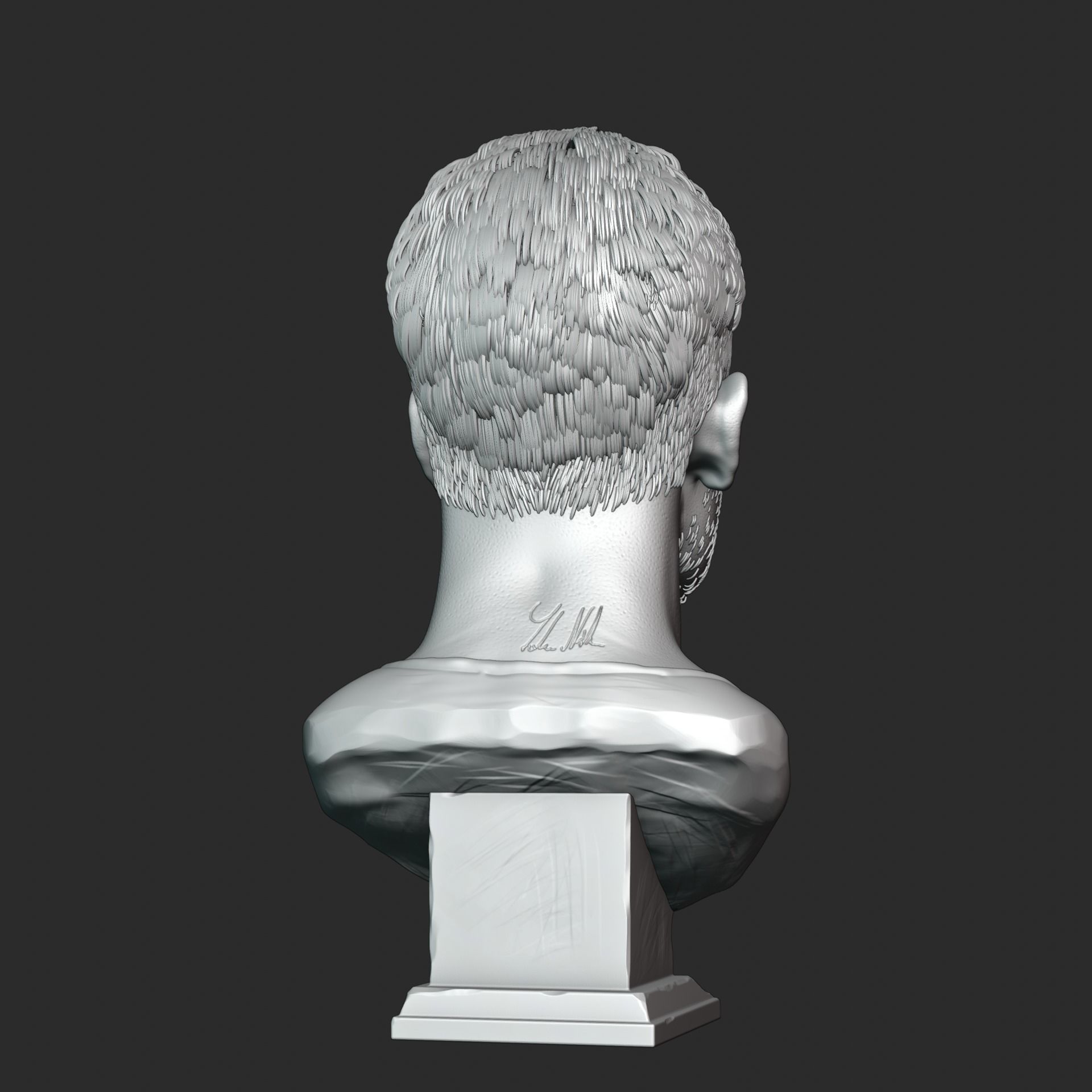 Carlos Alcaraz bust for 3D printing 3D print model_13