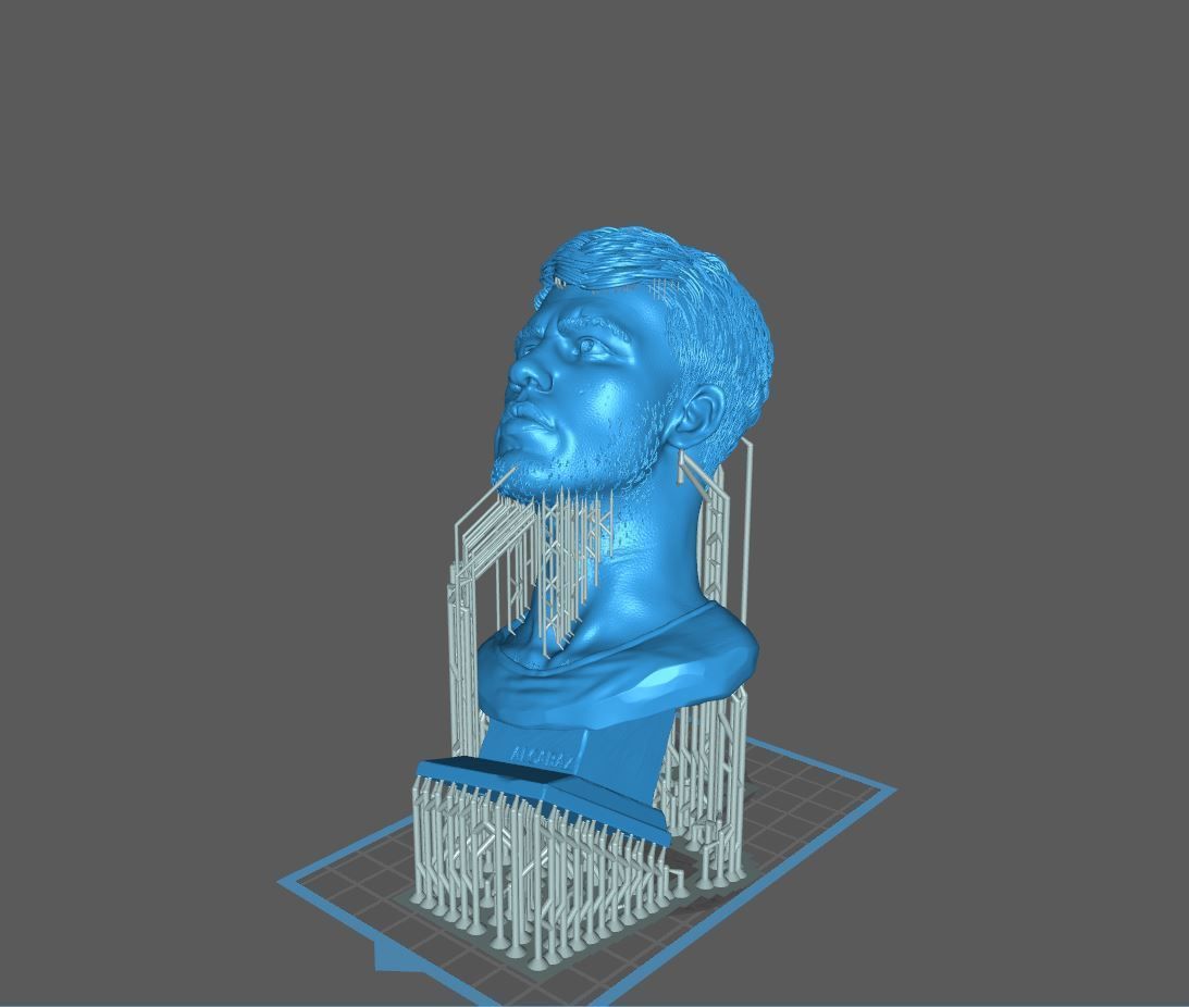 Carlos Alcaraz bust for 3D printing 3D print model_19