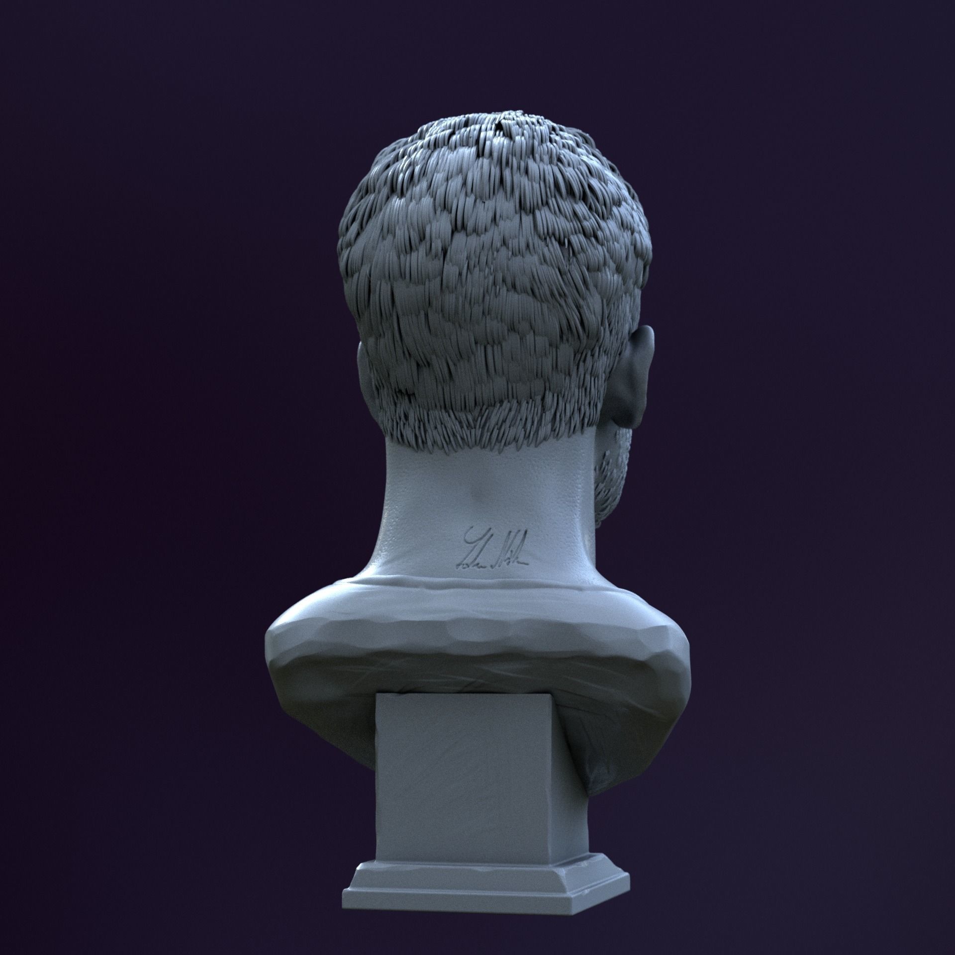 Carlos Alcaraz bust for 3D printing 3D print model_4