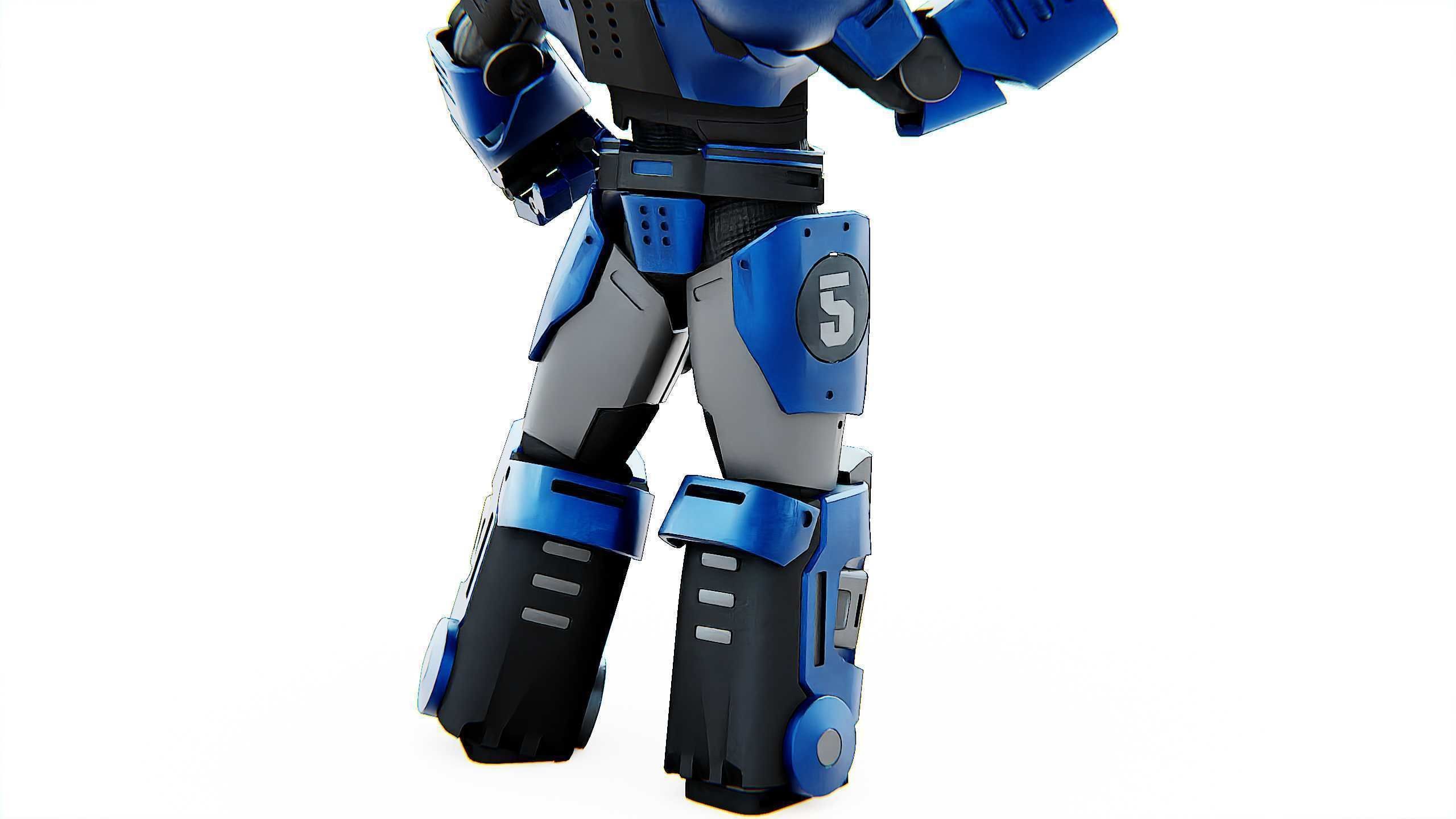 CYBER COP C-200 Rigged for Unreal Engine - Unity - MIXAMO 3D model_26