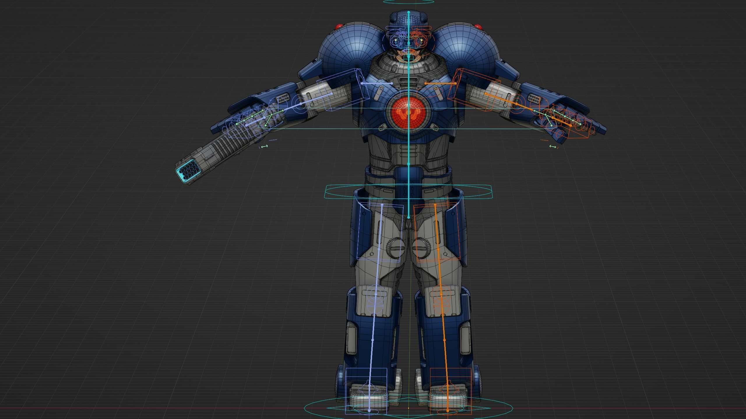 CYBER COP C-200 Rigged for Unreal Engine - Unity - MIXAMO 3D model_39
