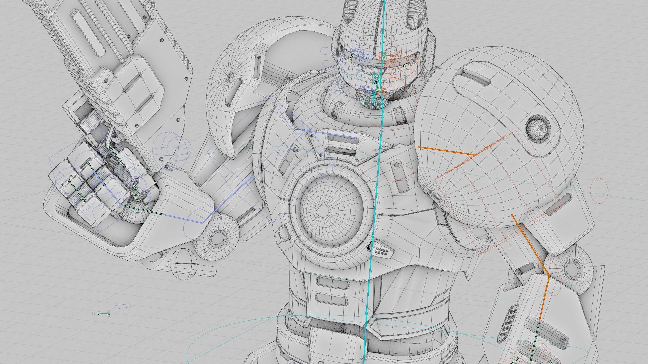 CYBER COP C-200 Rigged for Unreal Engine - Unity - MIXAMO 3D model_42