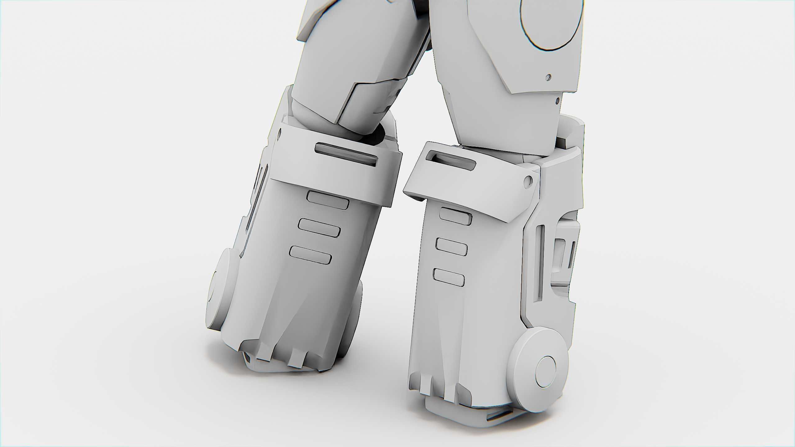 CYBER COP C-200 Rigged for Unreal Engine - Unity - MIXAMO 3D model_36