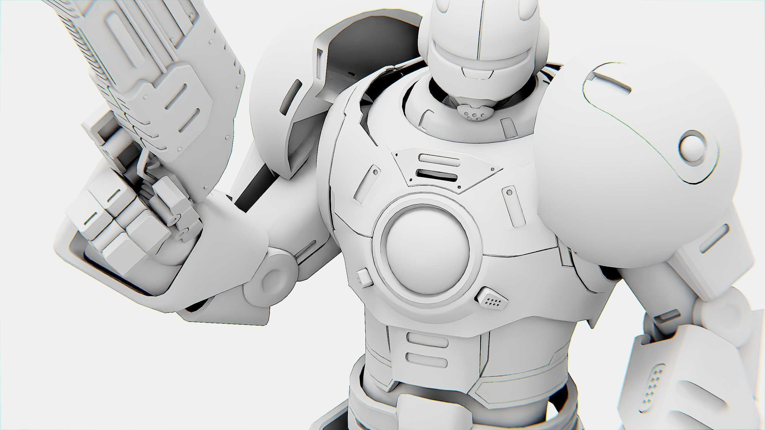 CYBER COP C-200 Rigged for Unreal Engine - Unity - MIXAMO 3D model_34