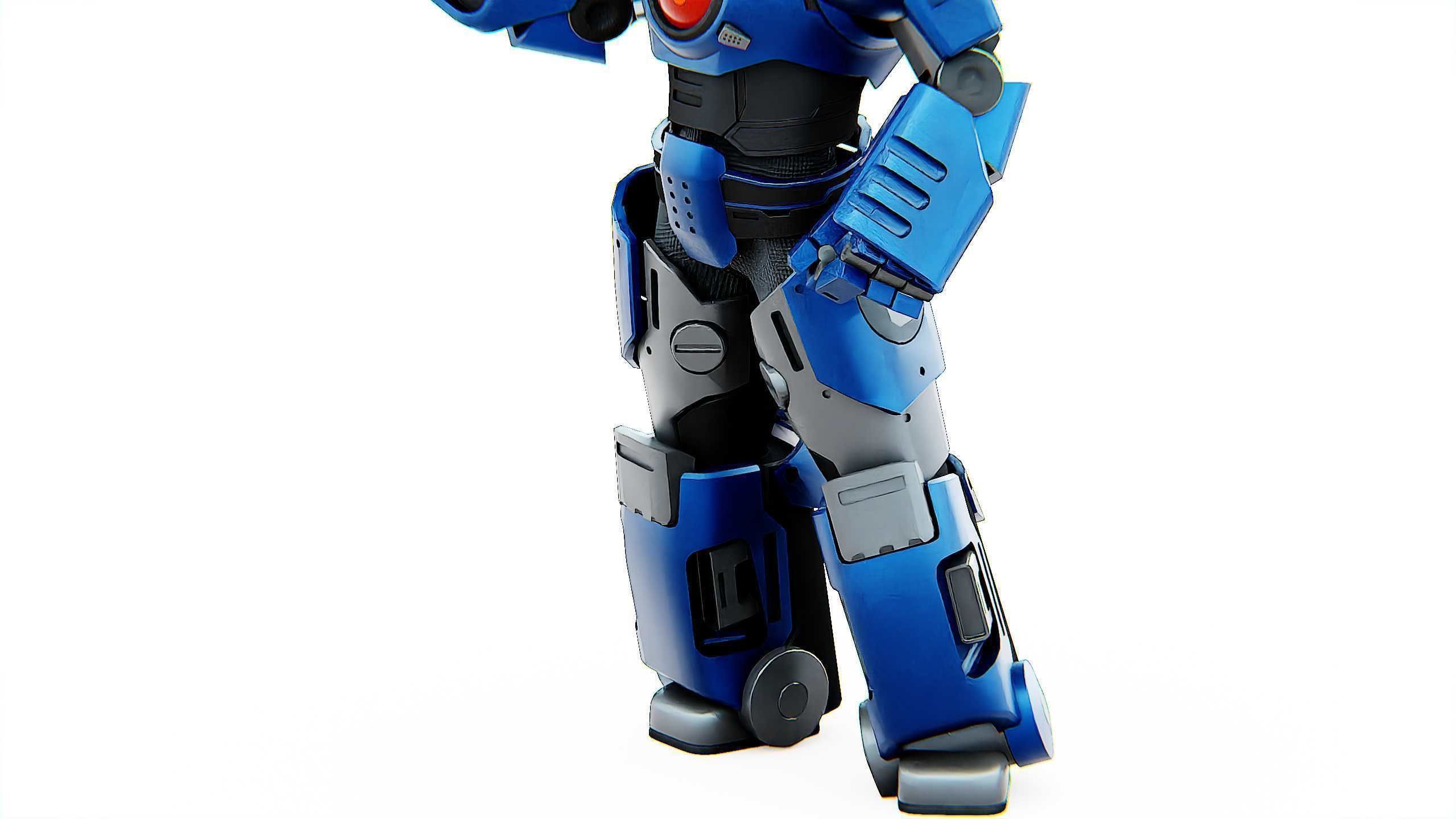 CYBER COP C-200 Rigged for Unreal Engine - Unity - MIXAMO 3D model_27