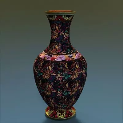 Medieval Flower Vase 2 Low-poly 3D model_0
