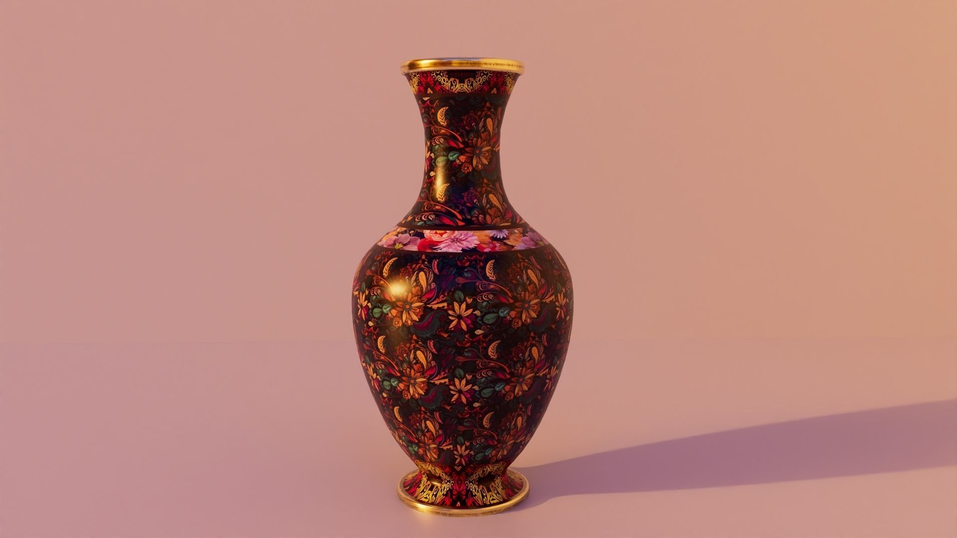 Medieval Flower Vase 2 Low-poly 3D model_2