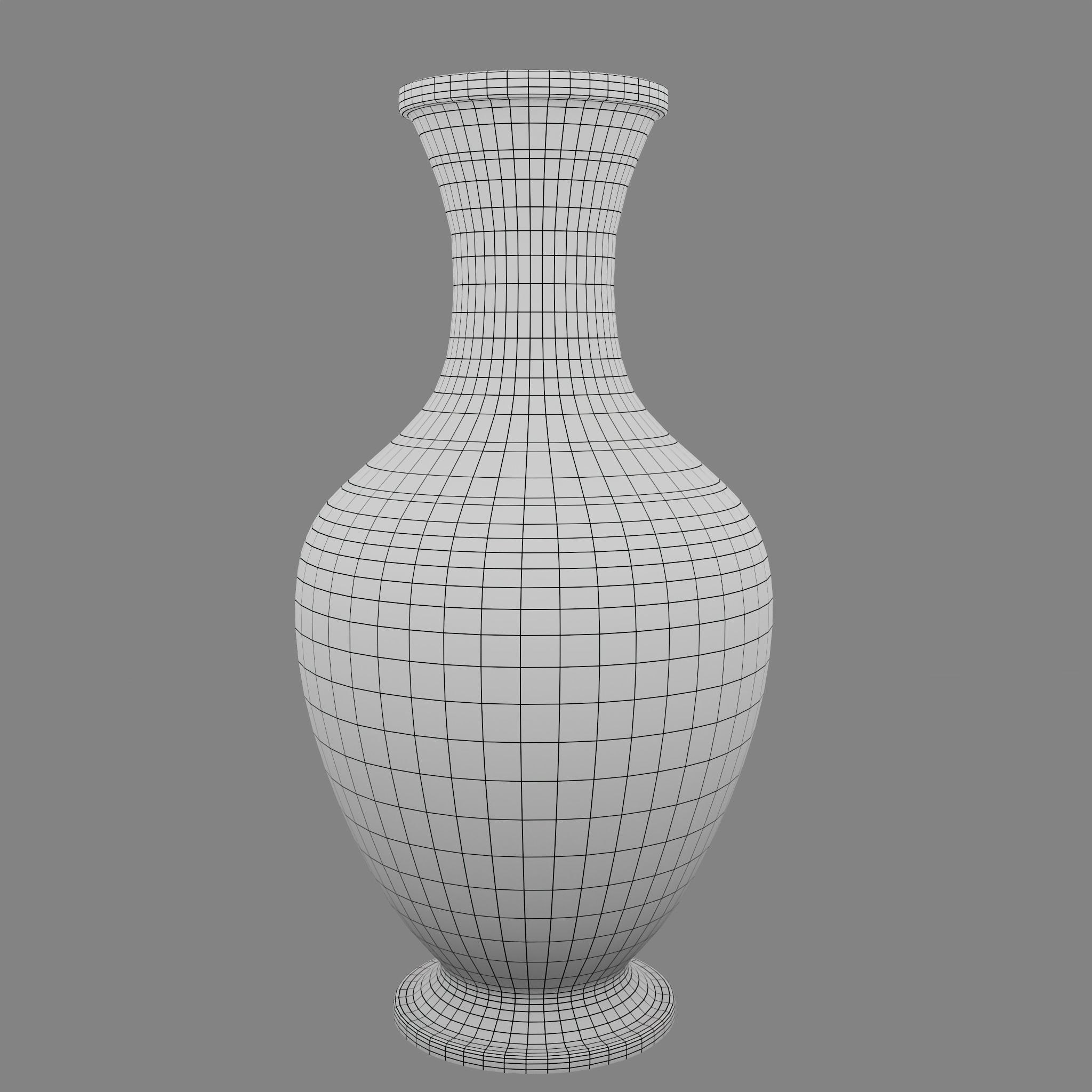 Medieval Flower Vase 2 Low-poly 3D model_5
