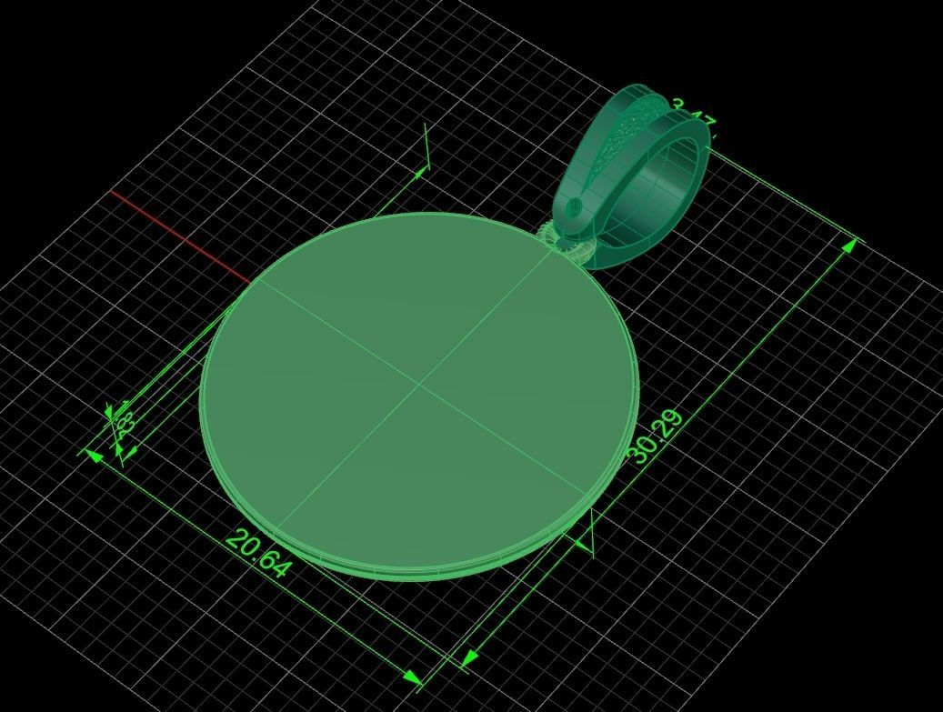 Bogovnik  pendant Slavic amulet Fern flower 1230 3D print model_10