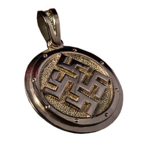 Bogovnik  pendant Slavic amulet Fern flower 1230 3D print model_3