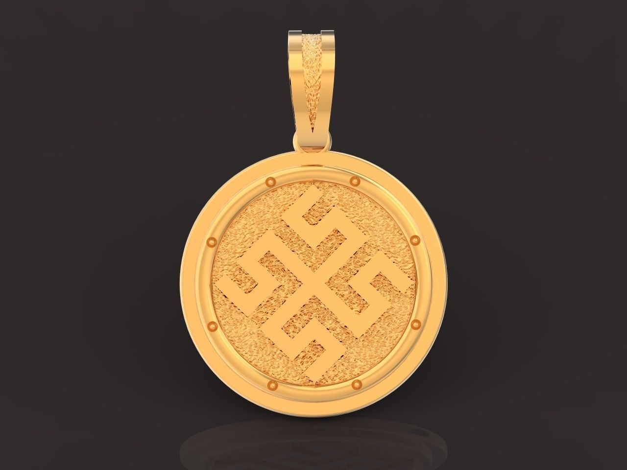 Bogovnik  pendant Slavic amulet Fern flower 1230 3D print model_20