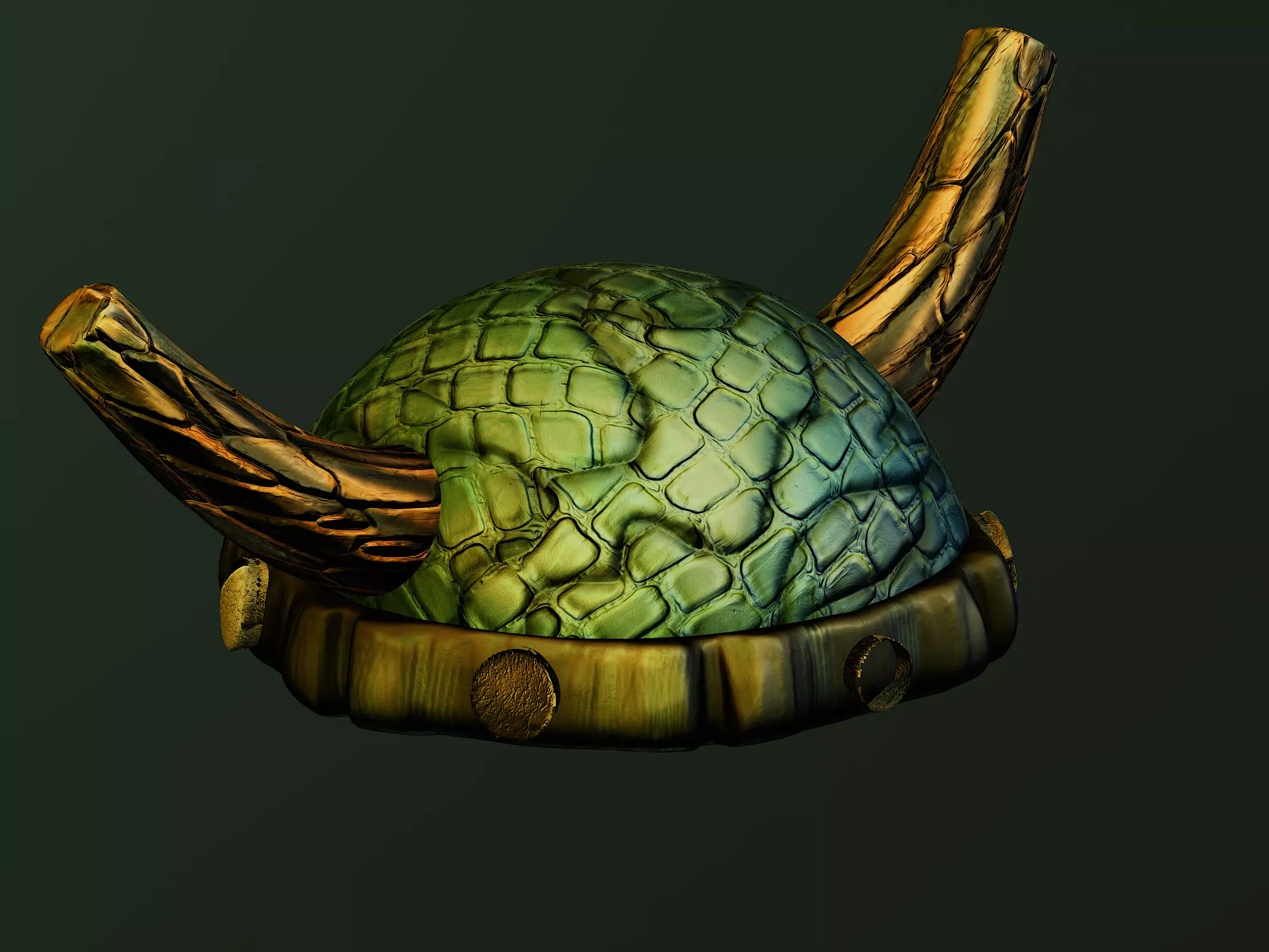 Cartoon Viking helmet 3D print model