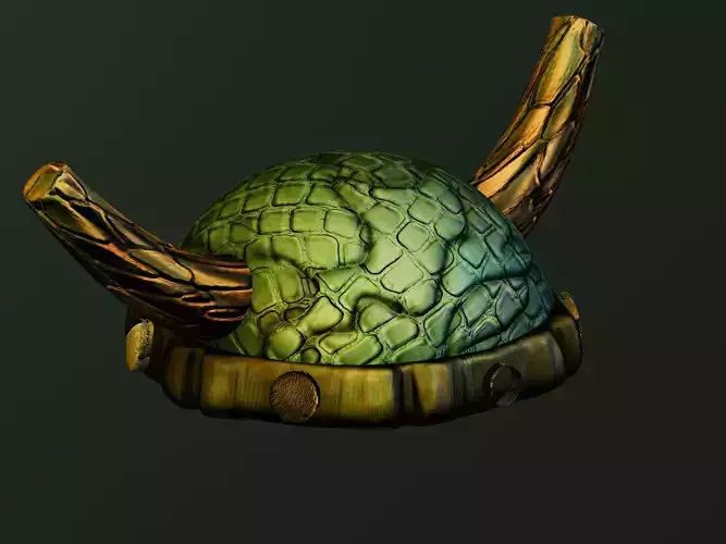 Cartoon Viking helmet  3D print model