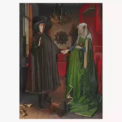 ARNOLFINI PORTRAIT by JAN VAN EYCK for 3D printing 