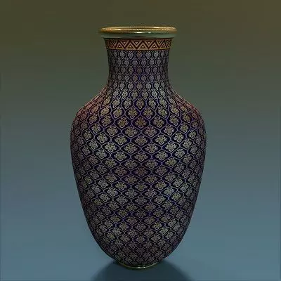 Medieval Flower Vase 5 Low-poly 3D model
