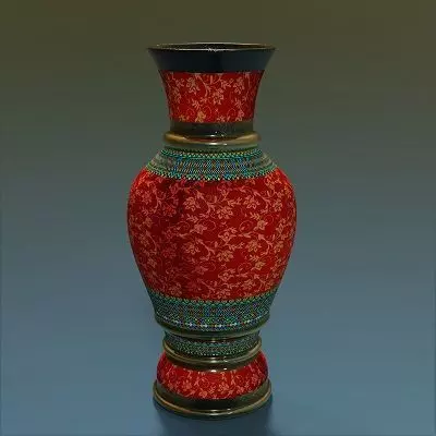 Medieval Flower Vase 6 Low-poly 3D model
