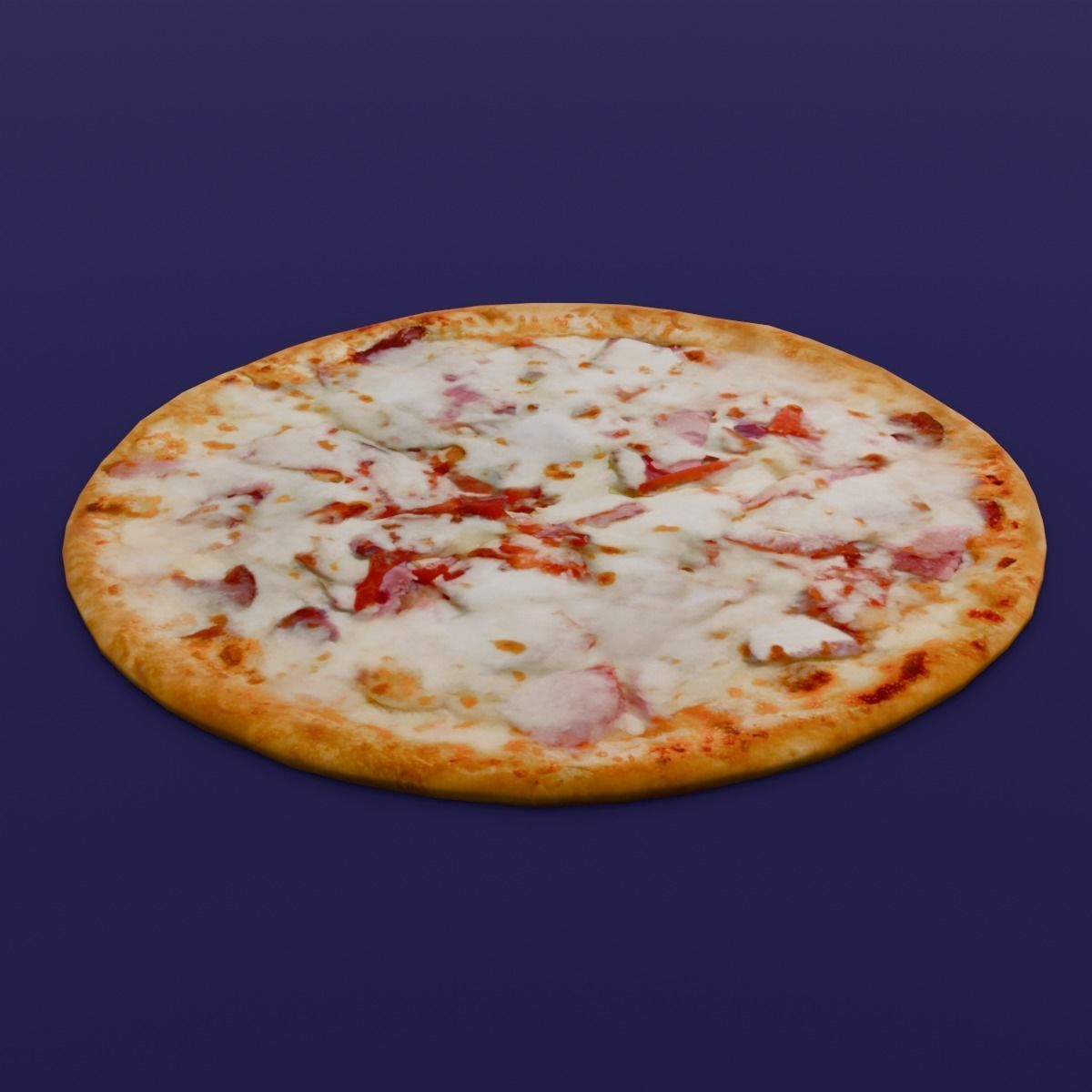 Pizza 3D Model Low-poly 3D model_9