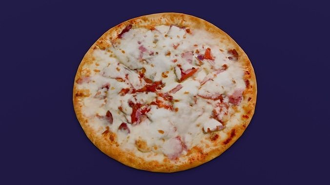 Pizza 3D Model Low-poly 3D model 5