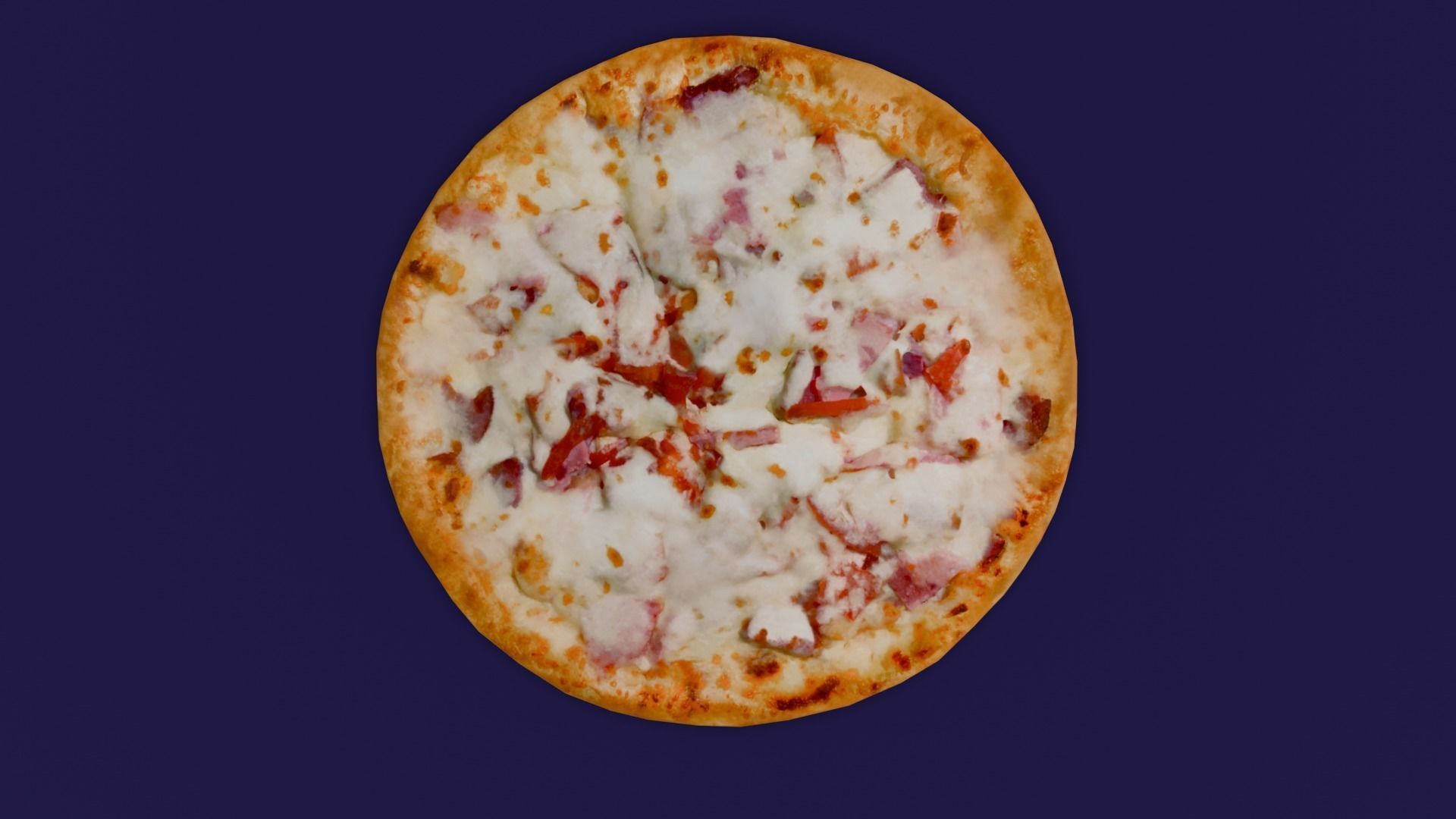 Pizza 3D Model Low-poly 3D model_20