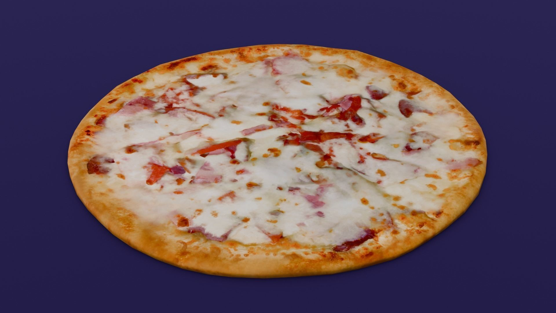 Pizza 3D Model Low-poly 3D model_19