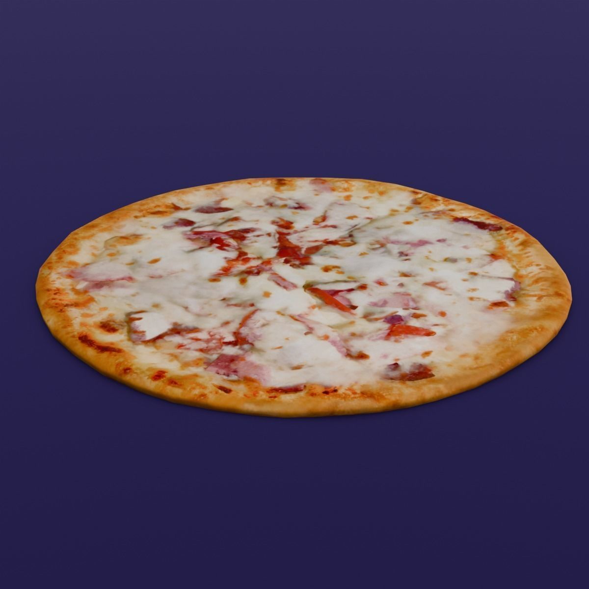 Pizza 3D Model Low-poly 3D model_10