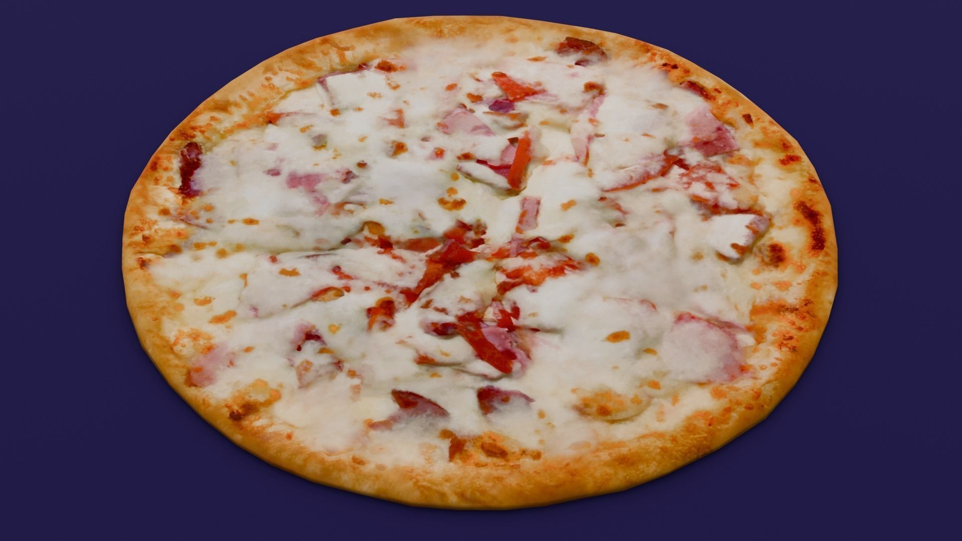 Pizza 3D Model Low-poly 3D model_16
