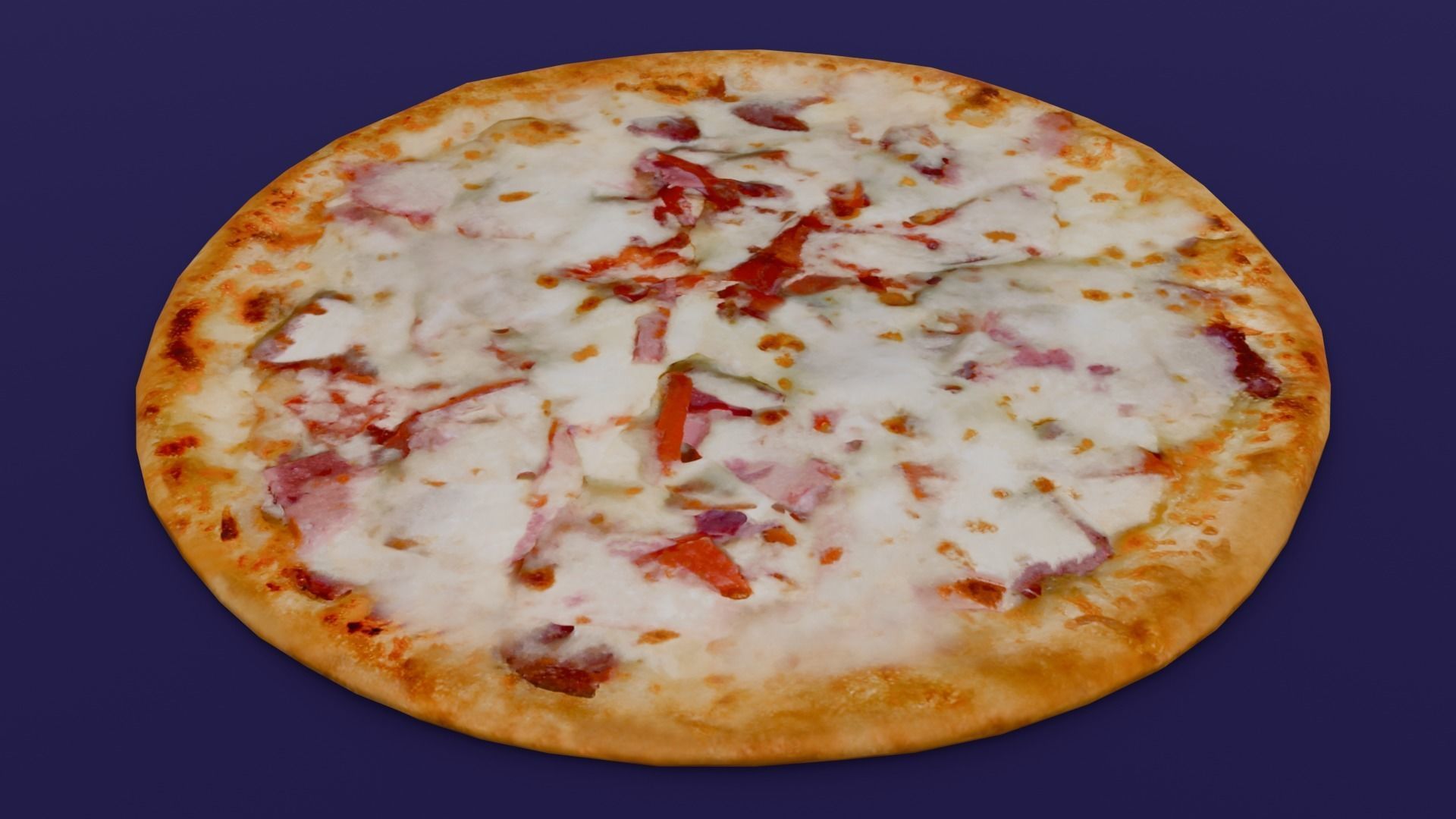 Pizza 3D Model Low-poly 3D model_13