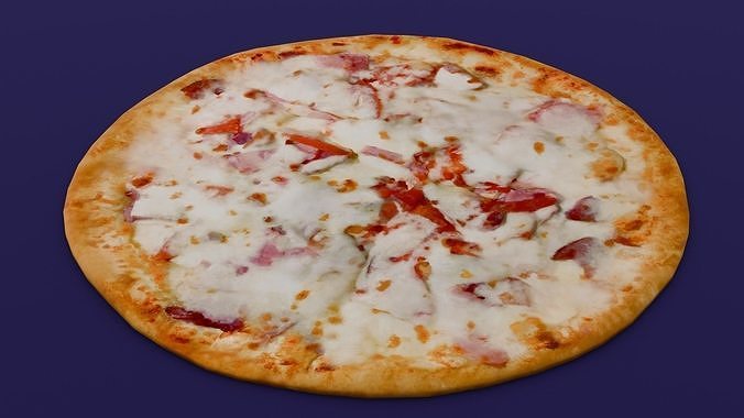 Pizza 3D Model Low-poly 3D model 4