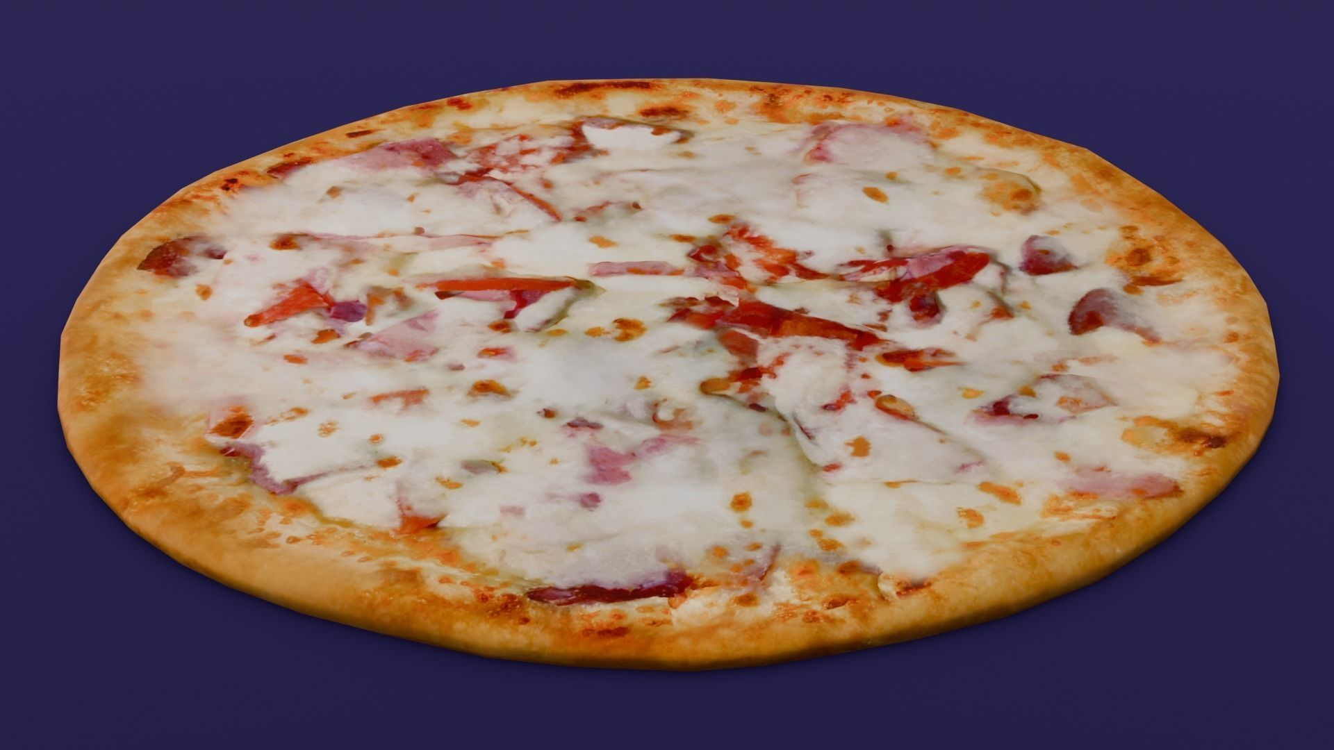 Pizza 3D Model Low-poly 3D model_17