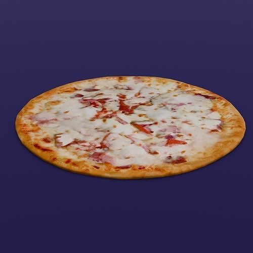 Pizza 3D Model Low-poly 3D model 2