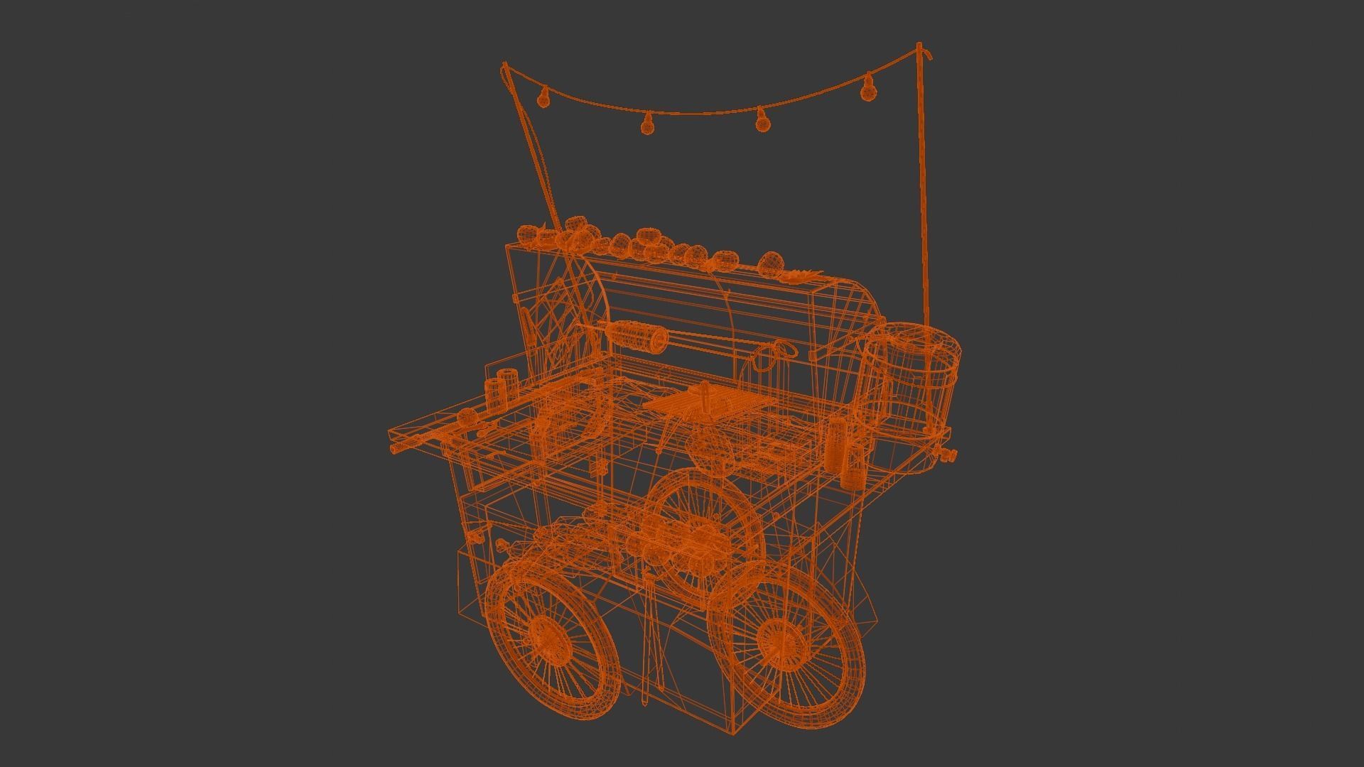 Vendor Shop 3D Model  Low-poly 3D model_14