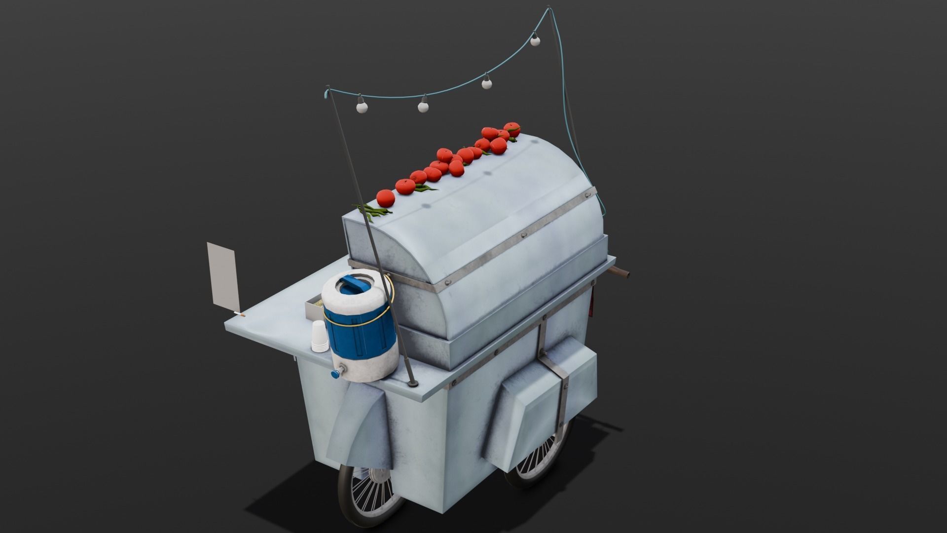 Vendor Shop 3D Model  Low-poly 3D model_20