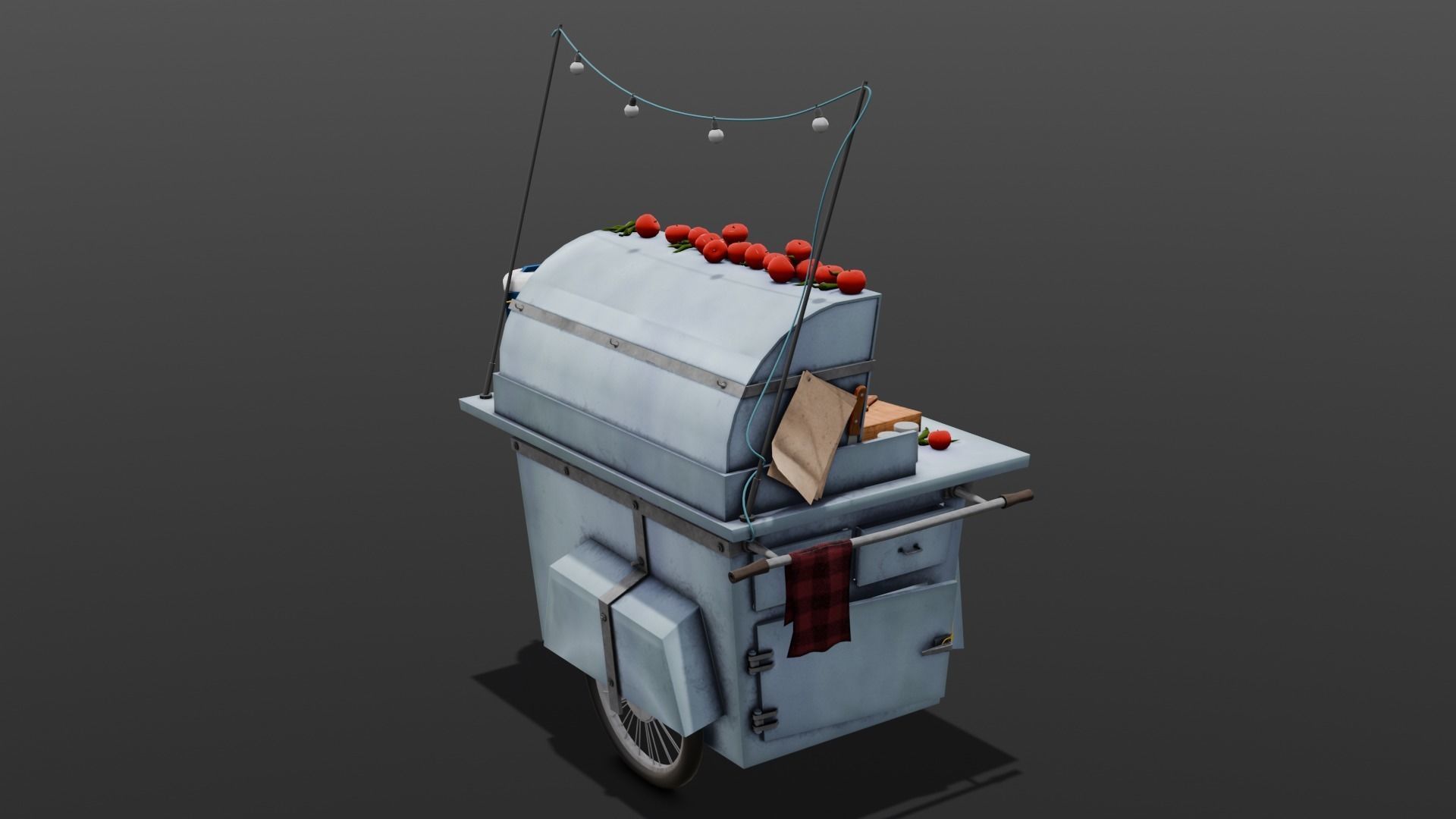 Vendor Shop 3D Model  Low-poly 3D model_21