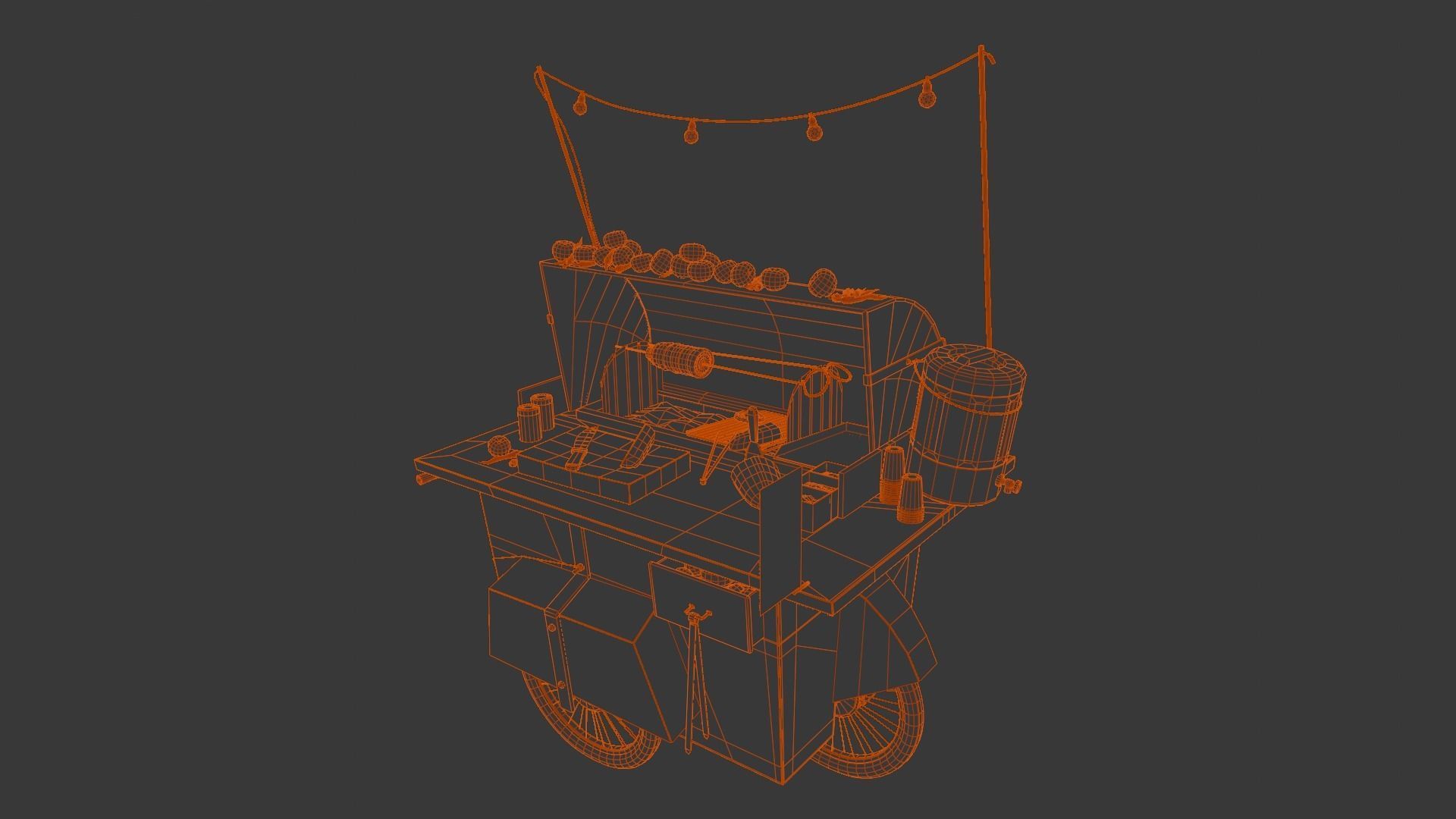 Vendor Shop 3D Model  Low-poly 3D model_13